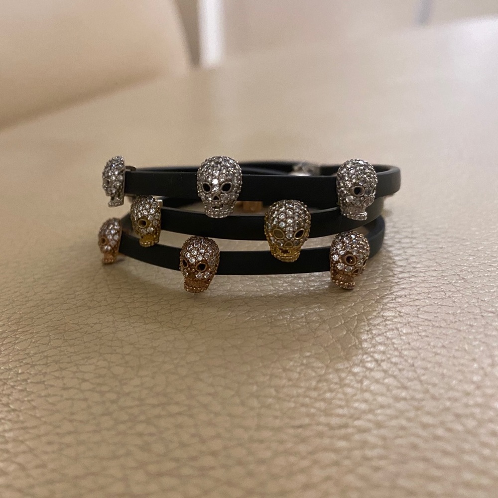 Assorted Bedazzled Skull Bracelets